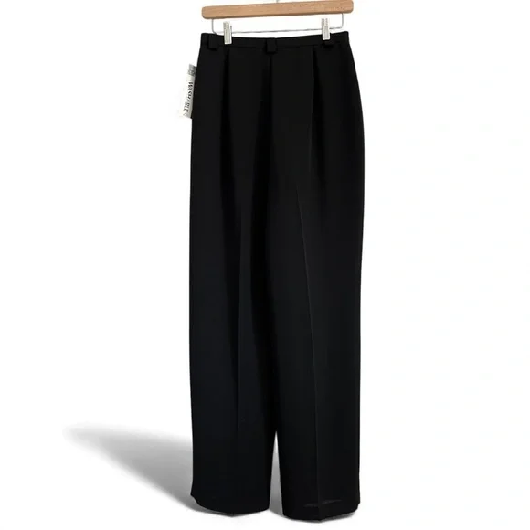 NWT Ingenuity Woman’s High Waisted Lined Black Flowing Dress Pants - Picture 3 of 3